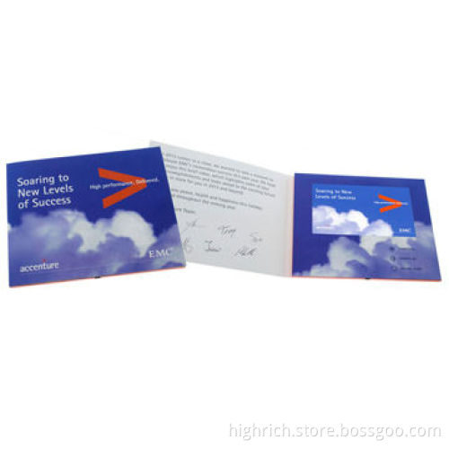 Digital Video Greeting Card with USB Download Function, Memory Size of 128MB to 2GB